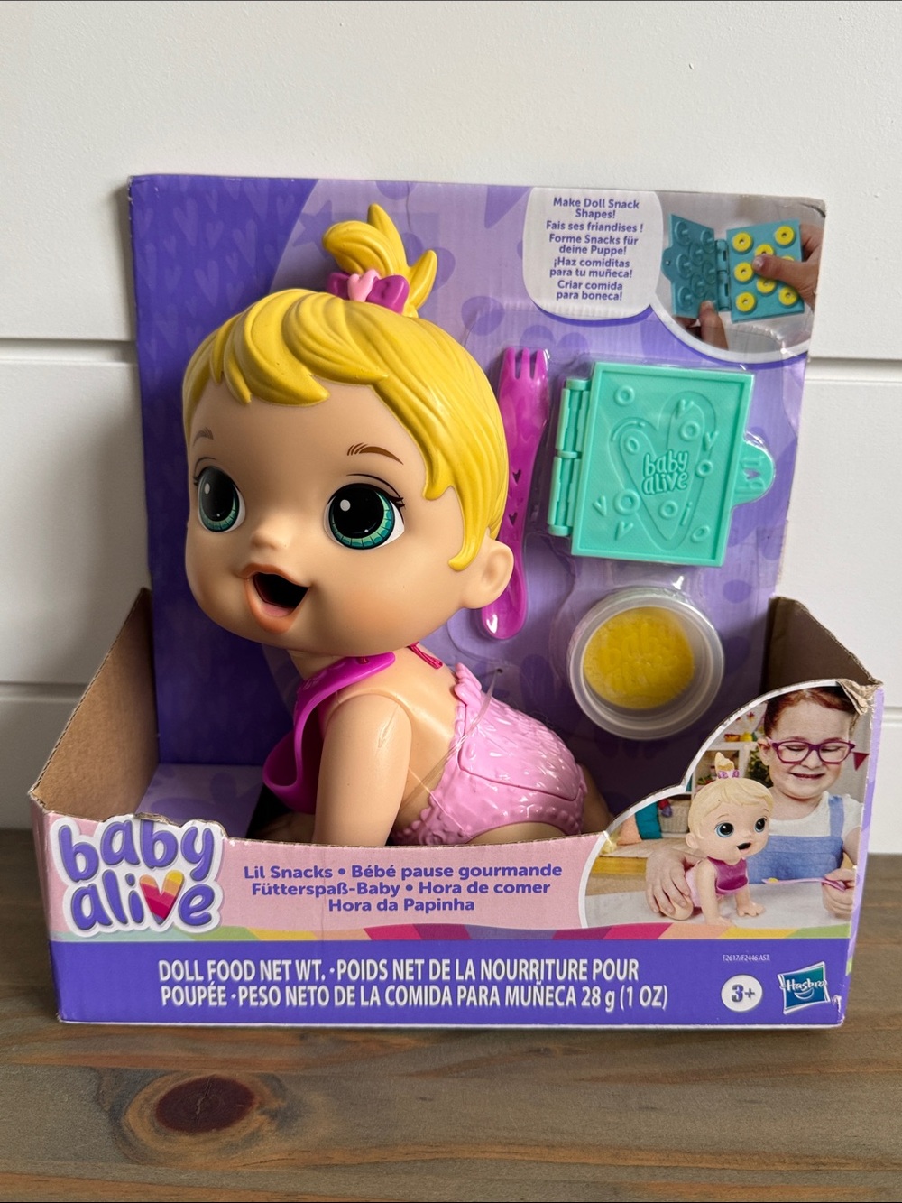 Hasbro | NEW: Baby Alive: Lil Snacks (Blonde) Doll - 8” Toy Doll